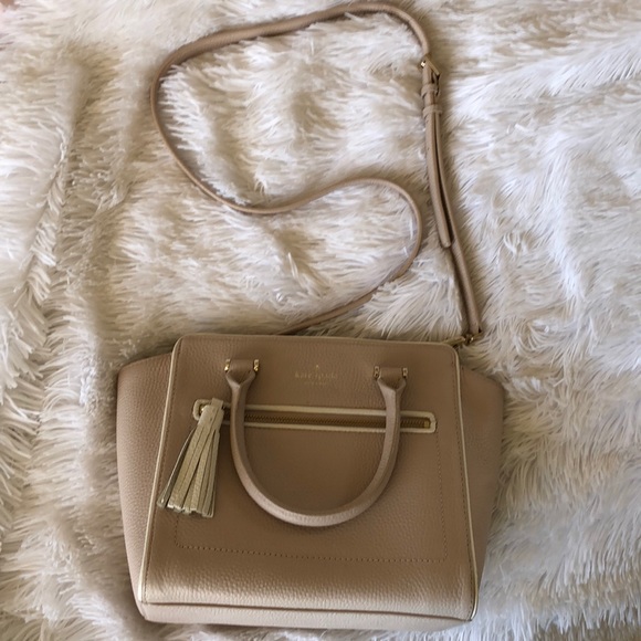 NWOT Kate Spade Light Pink/Beige Crossbody Handbag - Picture 6 of 8